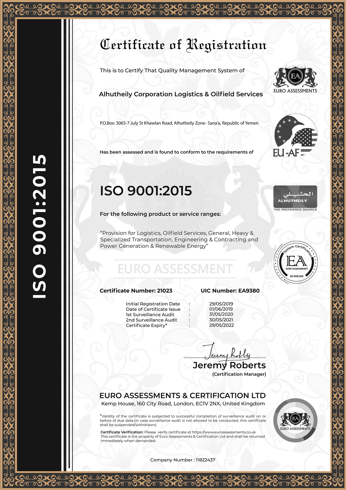 certificate 1